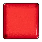 image of RAK Porcelain FRFTSDP24R - Square Red Fire Porcelain Bowl, 9" x 9", 88.5 oz Capacity - 2/Case
