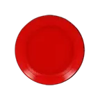 image of RAK Porcelain FRNNPR18RD 7.125" Round Coupe Rim Red Porcelain Oven/Microwave Safe - 24/Case