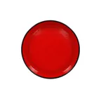 image of RAK Porcelain FRNODP23RD - 9" Red Round Bowl, 32 oz Plate, Oven Microwave Safe - 6/Case