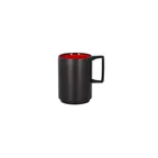 image of RAK Porcelain FRNOMG33RD Fire Mug, 11.15 oz (3.15" Dia.) Red Porcelain, Stackable, Safe - 6/Case
