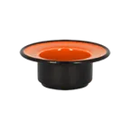 image of RAK Porcelain FRNOSA1OR Saucer 3.95" Round Orange Porcelain, Fridge/Freezer/Oven Safe - 12/Case