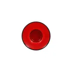 image of RAK Porcelain FRNOSA2RD Fire Saucer 5.5" Round Red Porcelain, Oven Microwave Safe - 6/Case