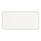 image of RAK Porcelain FTRTF32 Plate, 12.6" L x 6.3" W, Flat Edge Ivory Porcelain - 6/Case