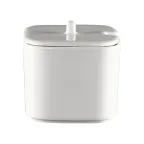 image of RAK Porcelain FTSU23 Sugar Bowl, 7.8 oz (3.15" x 3.15" Square) Porcelain Without Lid - 12/Case