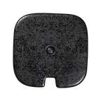 image of RAK Porcelain FTSU23LDBM - Fractal Sugar Bowl Lid, 3.15" L x 3.15" W, Porcelain Black Matte, 12/Case