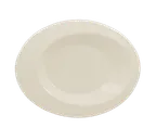 image of RAK Porcelain GIOD24 - Oval Giro Plate 9.5" x 7.5", Rolled Edge Porcelain, Oven Safe - 12/Case