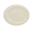 image of RAK Porcelain GIOP30 - Oval Giro Plate 11"¾ x 9"⅜, Rolled Edge, Porcelain, Dishwasher Safe - 12/Case