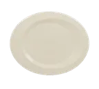 image of RAK Porcelain GIOP34 - Oval Giro Plate 13.25" x 10.5" Rolled Edge, Dishwasher Safe - 12/Case
