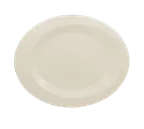 image of RAK Porcelain GIOP39 - Oval 15.25" x 12.25" Porcelain Plate, Oven/Microwave Safe - 6/Case