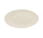 image of RAK Porcelain GISA29 Oval Giro Saucer, 11½" x 6⅜" Porcelain, Dishwasher Safe - 12/Case