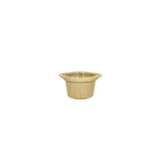 image of RAK Porcelain GNCFRM09CB - 6.95 oz (3.55") Ramekin with Grooves, Oven/Microwave Safe - 12/Case
