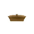 image of RAK Porcelain GNCFRT20CA - Chef's Classics Soup Tureen, 22-5/8 oz Caramel Porcelain with Lid - 1/Case
