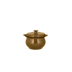 image of RAK Porcelain GNCFST15CA - 38.9oz Round Soup Tureen, 5.9" Dia, Caramel Porcelain, Lid, Oven Safe - 1/Case