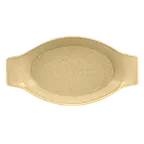image of RAK Porcelain GNOPOD25CB - 14oz Oval Bowl, 9.85" L x 5.5" W, Grip Edge, Dishwasher Safe - 24/Case