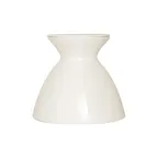 image of RAK Porcelain HDTT18 Cloche, 7.1" Round White Porcelain Cover, Oven Freezer Dishwasher Safe - 2/Case