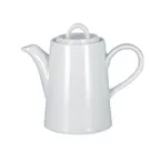 image of RAK Porcelain HMPASCP35 Coffee Pot, 11-7/8" (12 oz) White Porcelain Lid, Dishwasher Safe - 1/Case