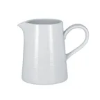 image of RAK Porcelain HMPASCR40 Creamer Pitcher, 13-9/16 oz, 3.9" Dia x 4.4" H, White with Handle - 6/Case