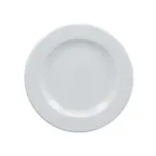image of RAK Porcelain HMPASFP17 Helm Plate, 6.400" Round Flat Edge White, Oven Microwave Safe - 24/Case