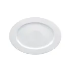 image of RAK Porcelain HMPASOP28 Oval Plate, 11" x 7-7/8" White Porcelain, Oven Microwave Safe - 12/Case