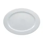 image of RAK Porcelain HMPASOP36 - Oval Helm Plate 14" x 10-1/4" White Porcelain, Oven Dishwasher Safe - 6/Case
