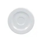 image of RAK Porcelain HMPASSA13 - Round Saucer, 5.1" Dia., White Polaris Porcelain, Dishwasher Safe - 12/Case