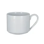 image of RAK Porcelain HMPASSM45 Helm Breakfast Cup 15.2 oz White Porcelain Dishwasher Safe - 12/Case