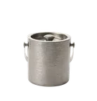 image of RAK Porcelain IB-6116VH Ice Bucket - Hammered Metal, Gray, 5.9"L x 4.72"W x 5.3"H, 67.2 Oz 2-3 Qt