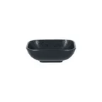 image of RAK Porcelain KRAUSB11 Square 5.6 oz Black Bowl 4" x 4" Dishwasher & Microwave Safe - 24/Case