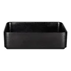 image of RAK Porcelain KRFTSDP24 - Square Deep Porcelain Bowl, 9" x 9", 88.5 oz, Karbon Finish - 2/Case