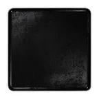 image of RAK Porcelain KRFTSFP32 Square Plate, 12.6" x 12.6" Flat Edge Porcelain Karbon Finish - 3/Case
