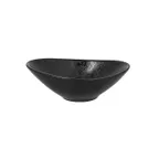 image of RAK Porcelain KRSHSB10 - 2 oz Black Bowl 3.95"L x 2.95"W, 3" Size, Oven Safe - 12/Case