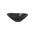 image of RAK Porcelain KRSHSB11 - 2.7 oz Black Porcelain Bowl, 4.15" L x 2.95" W, Oven Safe - 12/Case