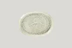 image of RAK Porcelain KSOP25CL - Oval Celadon Porcelain Platter 9.85" L x 7.3" W Coupe Rim, 12/Case