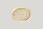 image of RAK Porcelain KSOP25VL - Oval Krush Platter 9.85" L x 7.3" W, Coupe Rim, Vanilla Porcelain, 12/Case