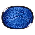 image of RAK Porcelain KSOP28EL - Oval Krush Platter, 11" x 8.05" Coupe Rim, Porcelain, Electra Finish, 6/Case