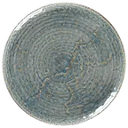 image of RAK Porcelain KSRP28IN - 11" Round Flat Coupe Porcelain Plate Indigo, 12/Case
