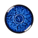 image of RAK Porcelain KSSA13EL - Krush Round Saucer 5.1" Diameter, Porcelain, Electra Finish, 12/Case