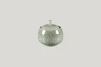 image of RAK Porcelain KSSU25SG - 8.45 oz Round Sugar Bowl with Lid, Porcelain Sage, 8 oz Capacity - 6/Case