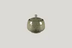 image of RAK Porcelain KSSU25ST - 8.45 oz Sugar Bowl with Lid, Porcelain, Steel Base, 8 oz Capacity - 6/Case