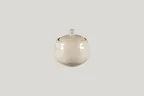 image of RAK Porcelain KSSU25VL - 8.45 oz Round Sugar Bowl with Lid, Porcelain, 8 oz Capacity - 6/Case