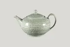 image of RAK Porcelain KSTP110SG - Sage Porcelain Coffee Pot & Lid, 37.19 oz (1.1 Qt) Krush Design, - 1/Case