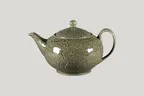 image of RAK Porcelain KSTP110ST - 37.19 oz Porcelain Coffee Pot with Steel Lid, 27-38 oz Capacity - 1/Case