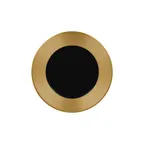 image of RAK Porcelain MAEVFP22GB Antic Round Plate, 8.625" Diameter, Flat Edge, Gold Porcelain - 12/Case