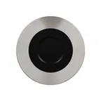 image of RAK Porcelain MAEVGF29SB Gourmet Round Plate 11.4" Diameter Flat Edge Silver Porcelain - 12/Case