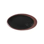 image of RAK Porcelain MAGISA29BB Oval Antic Saucer, 11" Diameter, Porcelain Bronze Finish - 12/Case