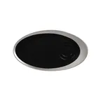 image of RAK Porcelain MAGISA29SB - Oval Antic Porcelain Saucer 11" x 2.6" Silver, Dishwasher Safe - 12/Case