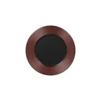 image of RAK Porcelain MFEVFP22BB Round Plate 8-5/8" (8.625") Embossed Flat Edge Bronze Porcelain - 12/Case