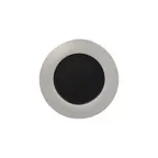 image of RAK Porcelain MFFDFP22SB - 8-5/8" Round Flat Edge Porcelain Plate, Silver Finish, 12/Case