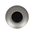 image of RAK Porcelain MFFDGD26SB Fusion Plate, 10.25" Round Deep Rim, Black/Silver Porcelain Finish - 6/Case