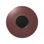 image of RAK Porcelain MFFDGF29BB Metal Fusion Plate, 11.4" Round Wide Rim, Black Bronze Finish - 12/Case